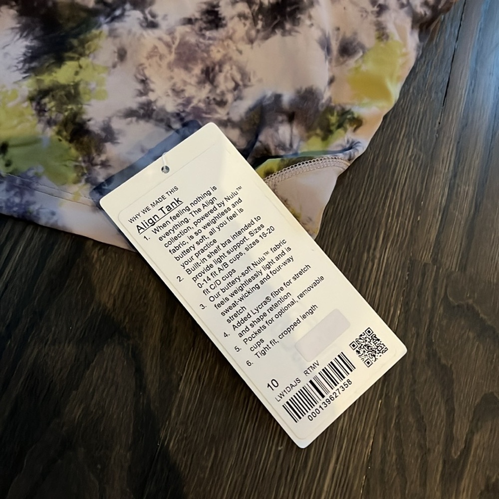 Lululemon Align Tank (10) FINAL SALE - Picture 2 of 2